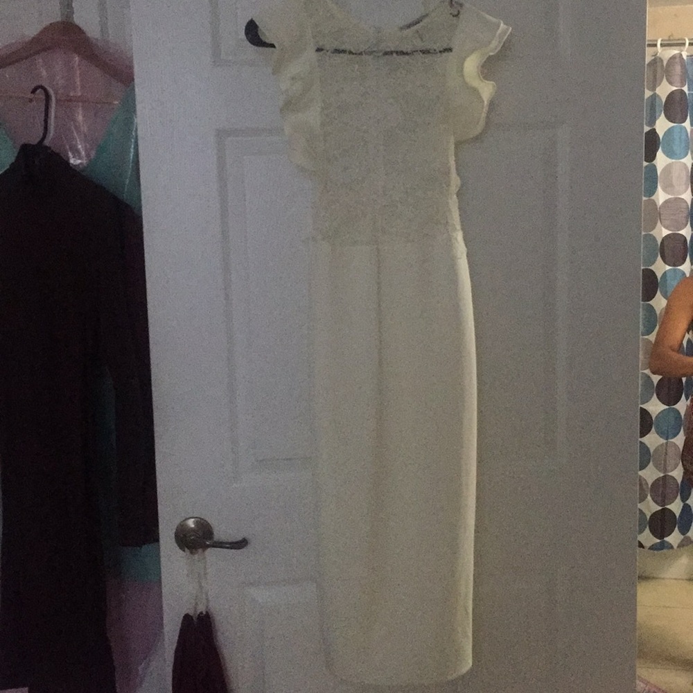 Off white long dress